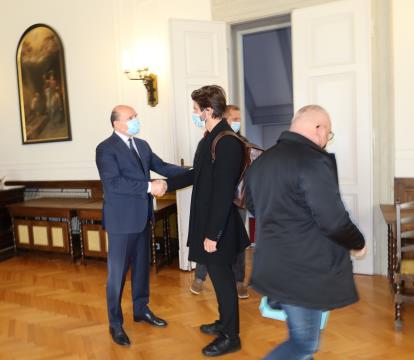 Sprejem Nika Pletikosa pri županu Občine Piran (3)